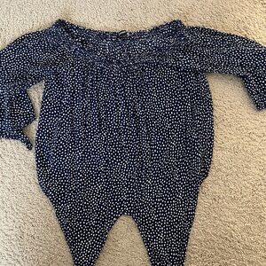 Express Polka Dot Off-Shoulders Top